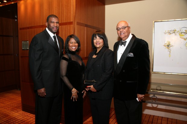 Vernon and Adrian Bracy, Susan and James Buford